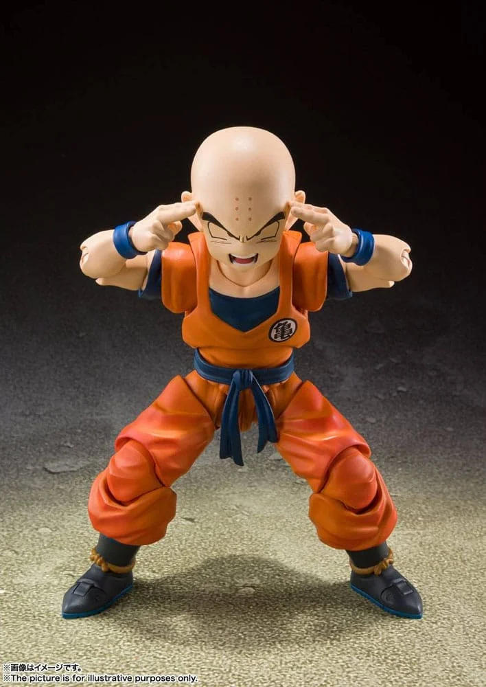 Dragon Ball Z S.H. Figuarts Action Figure Krillin-Earth's Strongest Man (Reissue) 12 cm